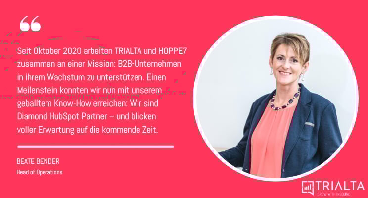 Statement_BeateTRIALTA Diamond Solutions Partner HubSpot, Statement Beate Bender