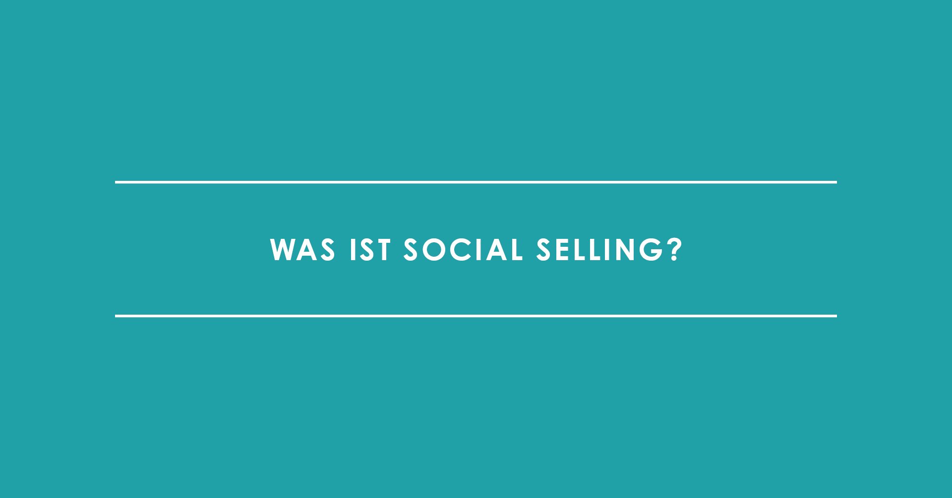 Was ist Social Selling, Definition