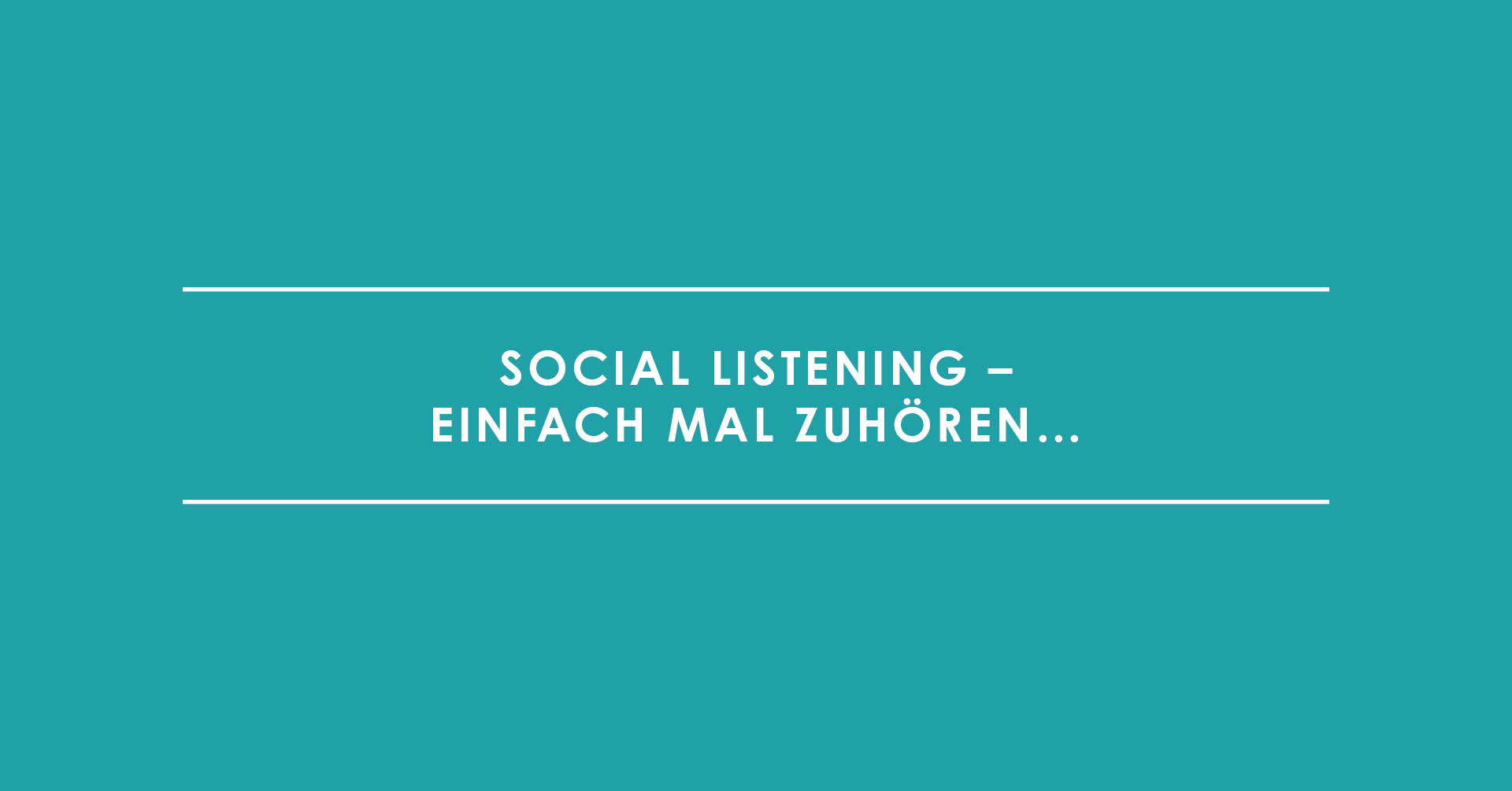 TRIALTA Social Listening. Einfach mal zuhören