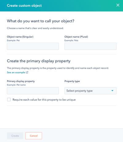 Custom Object Builder