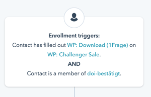 Workflow-Trigger-Einstellungen