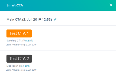 CTA Standard und Mobil