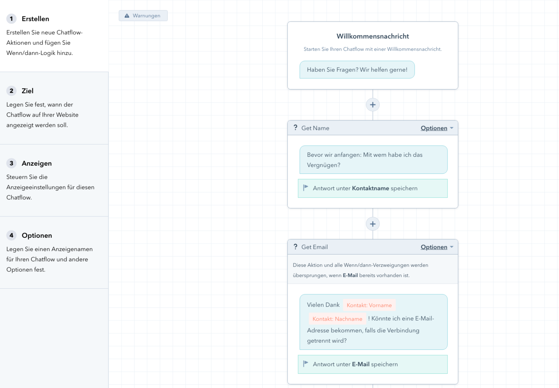 Chatflow erstellen HubSpot