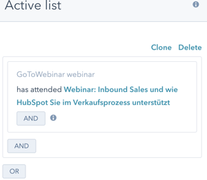 Listen HubSpot Webinar Segmentierung