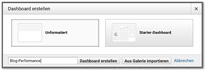 Analytics Dashboard erstellen - Screenshot 2