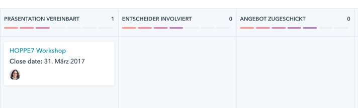 Deals in der HubSpot CRM festhalten