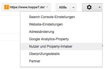 Weitere Nutzer und Property-Inhaber hinzufügen