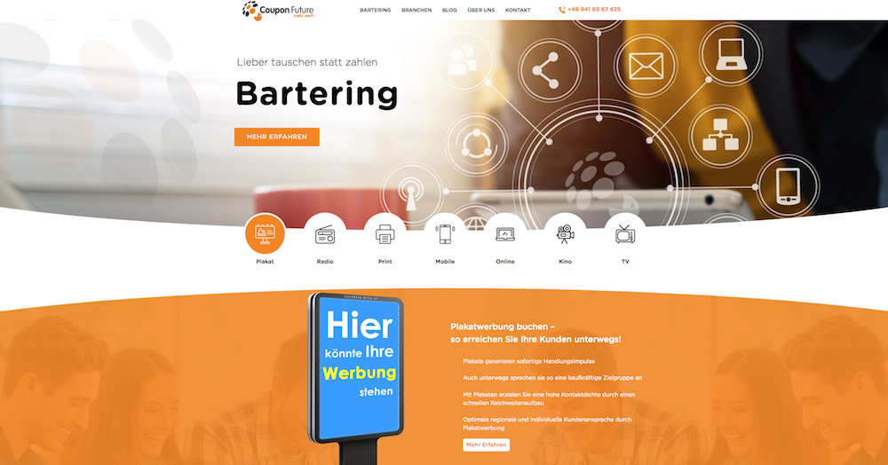 Mit dem HubSpot CMS erstellt – coupon-future.de