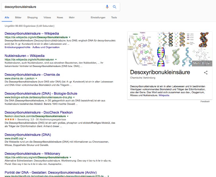 Informationsgetriebene Suchanfrage - Beispiel DNS