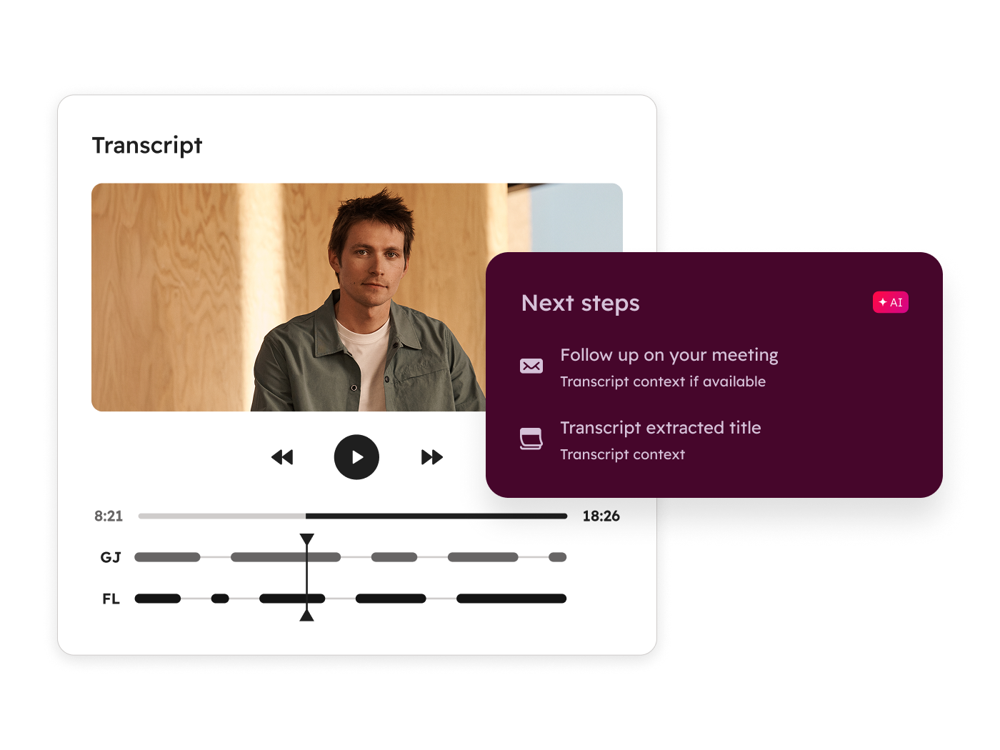 Sales Hub - AI Meeting Assistant Screen