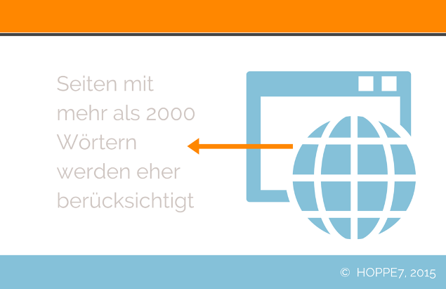 Anzahl der Wörter SEO Optimierung